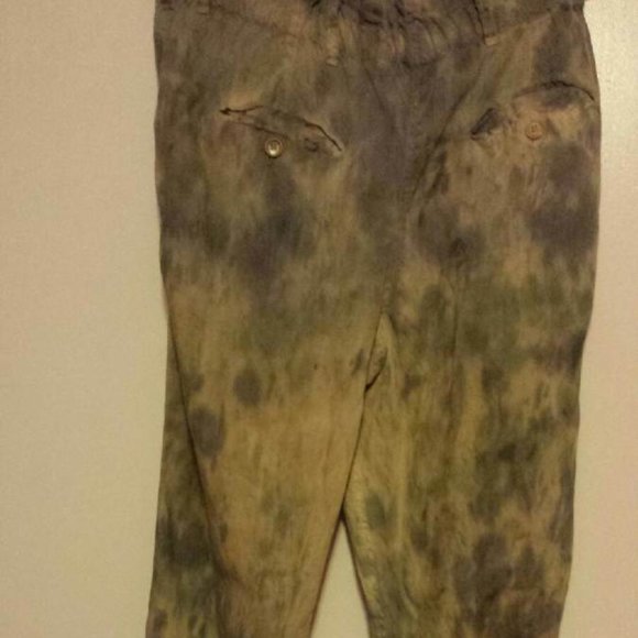 Etoile Isabel Marant Linen Pants Camo Loose M - Picture 8 of 10